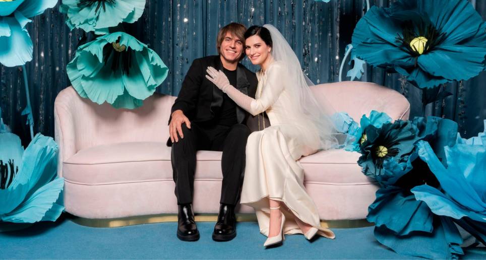 Paolo Carta y Laura Pausini se casaron en Roma. FOTO Efe
