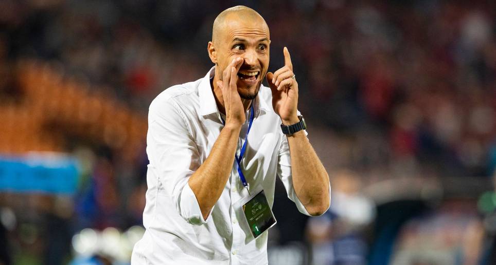 David González disputa su primer torneo internacional como entrenador del DIM. Lo hace en la Copa Libertadores. FOTO Manuel Saldarriaga 