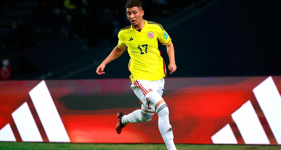 El lateral izquierdo Andrés Salazar ha sido una de las figuras de Colombia en el Mundial Sub-20 de Argentina. FOTO GETTY