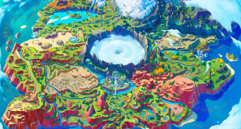El territorio de Paldea es la gran novedad de Pokémon Escarlata y Pokémon Púrpura. FOTO CORTESÍA