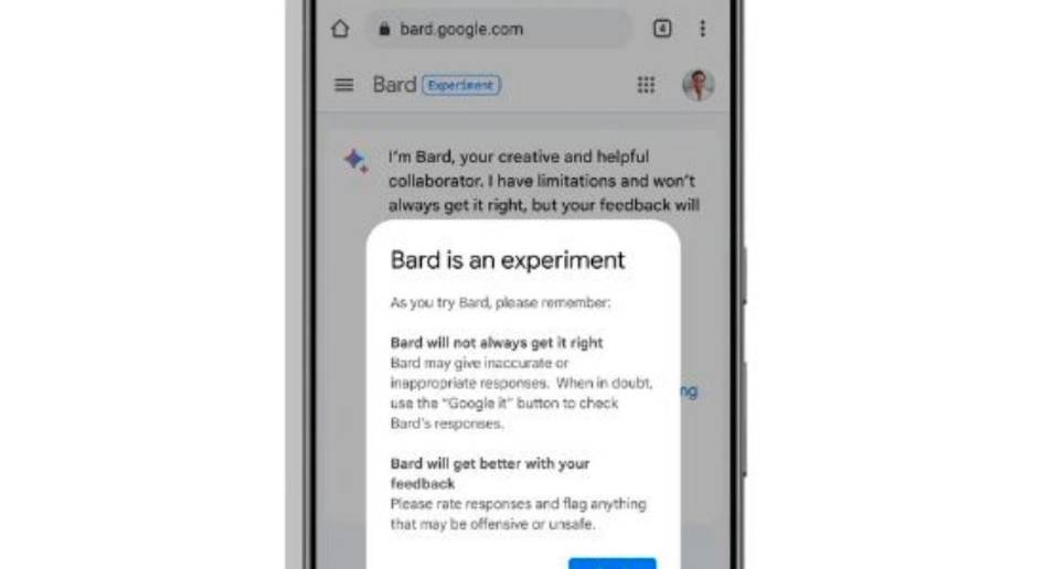 Bard es el nombre del robot conversacional de Google. FOTO Cortesía 
