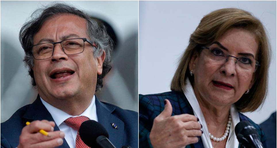 El presidente Gustavo Petro volvió a referirse sobre las decisiones de la procuradora Margarita Cabello a través de Twitter. FOTOS: COLPRENSA