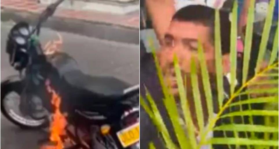 El presunto ladrón fue capturado por la Policía. FOTOS: CAPTURAS DE VIDEO