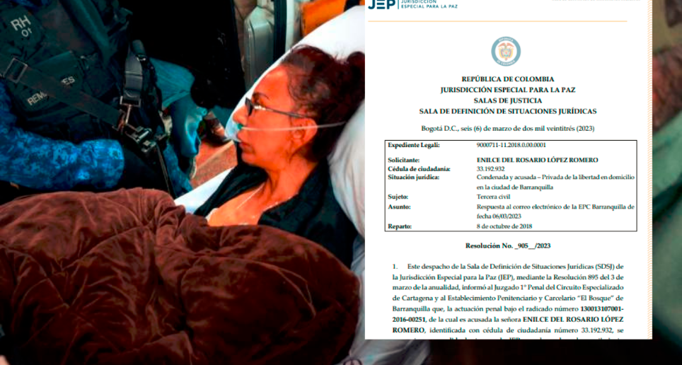 Enilce López, alias La Gata, se encuentra en delicado estado de salud. Ese habría sido uno de los motivos para suspender la pena que purgaba por concierto para delinquir. 