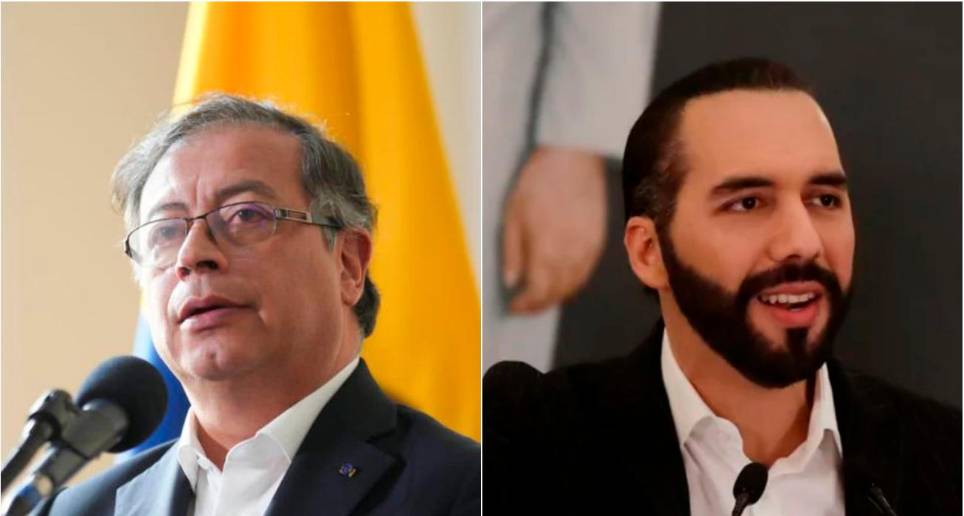Esta vez, Petro no mencionó a Bukele en su publicación en Twitter. FOTOS: PRESIDENCIA Y EFE