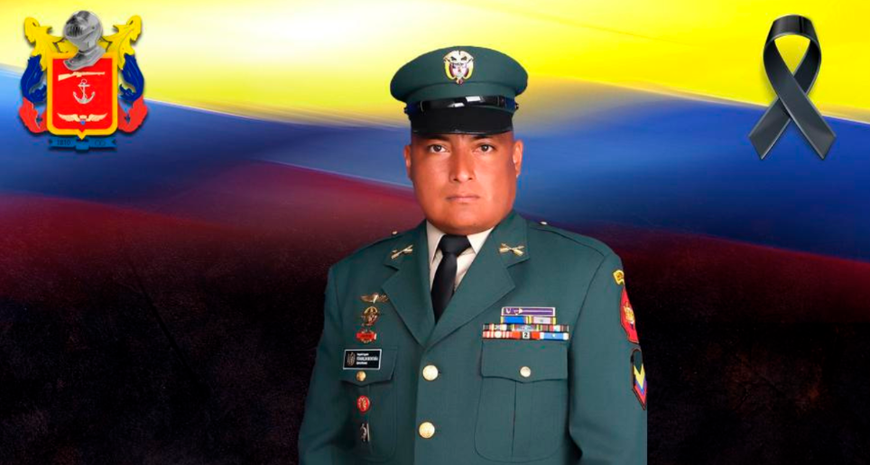 El sargento segundo Franklin Montoña, del Ejército Nacional, fue asesinado en medio de los combates con presuntos integrantes del ELN. FOTO CORTESÍA FUERZAS MILITARES