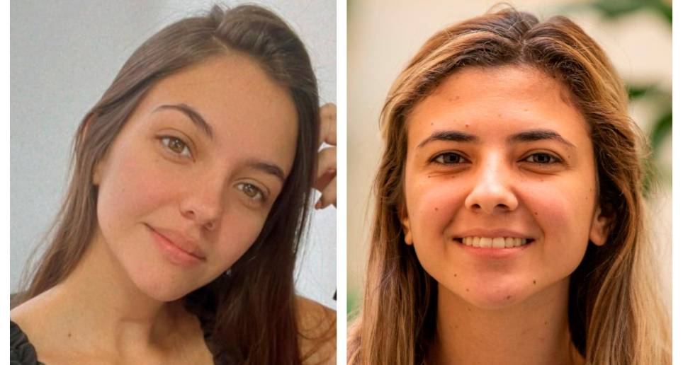 María Clara (izq.) y Susana Gómez negaron que busquen que la primera encabece la lista al Concejo de Medellín. FOTOS Cortesía