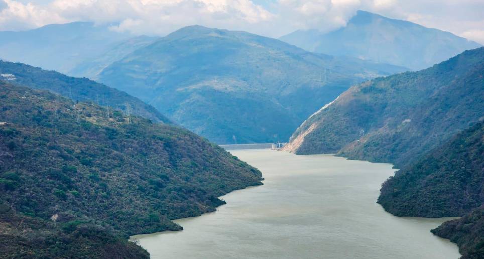 Embalse central de Hidroituango. FOTO Cortesía EPM