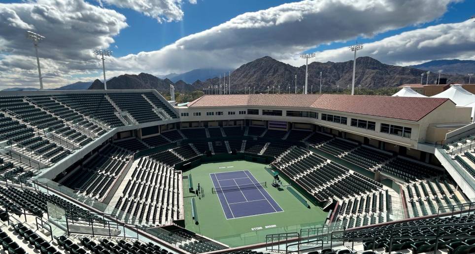 El torneo se empezó a jugar en el jardín de tenis de Indian Wells desde el año 2000. FOTO: @BNPPARIBASOPEN