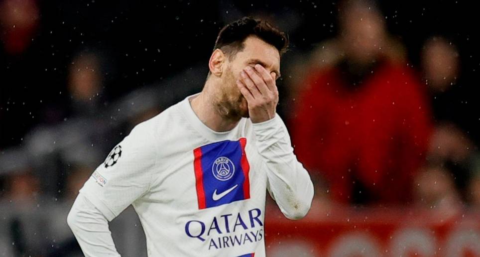 Aunque en diciembre de 2022 ganó el Mundial de Qatar, Lionel Messi sigue decepcionado por no poder conseguir un nuevo trofeo en la Liga de Campeones. FOTOS: EFE 
