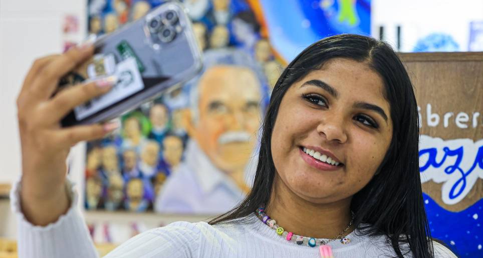 El contenido de Yajaira Morelo Londoño es viral en las redes sociales. FOTO Manuel Saldarriaga 