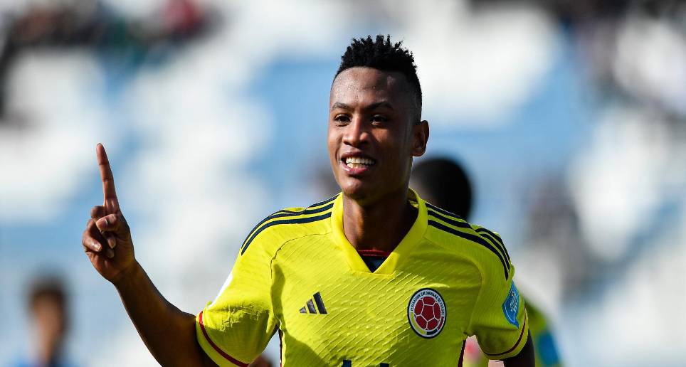 Óscar Cortés es una de las figuras de Colombia en el Mundial sub-20 que se cumple en Argentina, llegó a cuatro goles, mientras que Tomás Ángel ajusta tres. FOTO CORTESÍA FCF