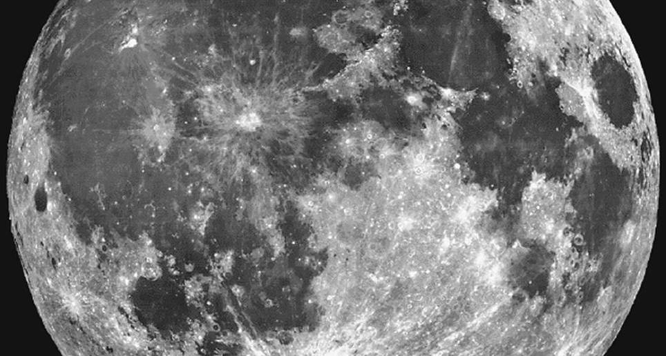 La Luna retratada en 1991. Ahora se sabe que este cuerpo celeste alberga agua. FOTO: Cortesía Nasa