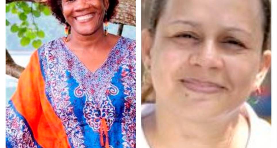Josefina Klinger es artesana social y Mayerlis Angarita es defensora de derechos humanos. FOTO CORTESÍA