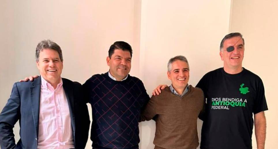 Eugenio Prieto, Juan Diego Gómez, Andrés Julián Rendón y Mauricio Tobón. FOTO Cortesía