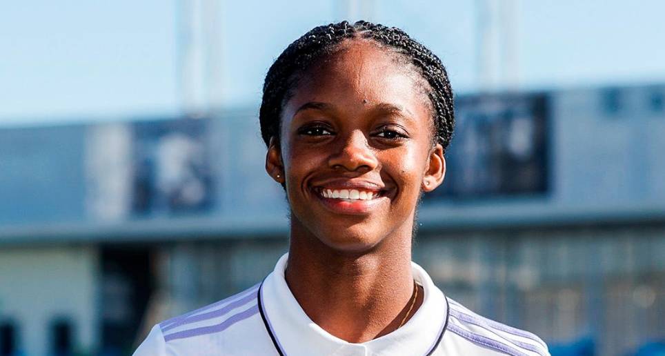 Linda Caicedo, delantera del Real Madrid. FOTO @realmadridfem