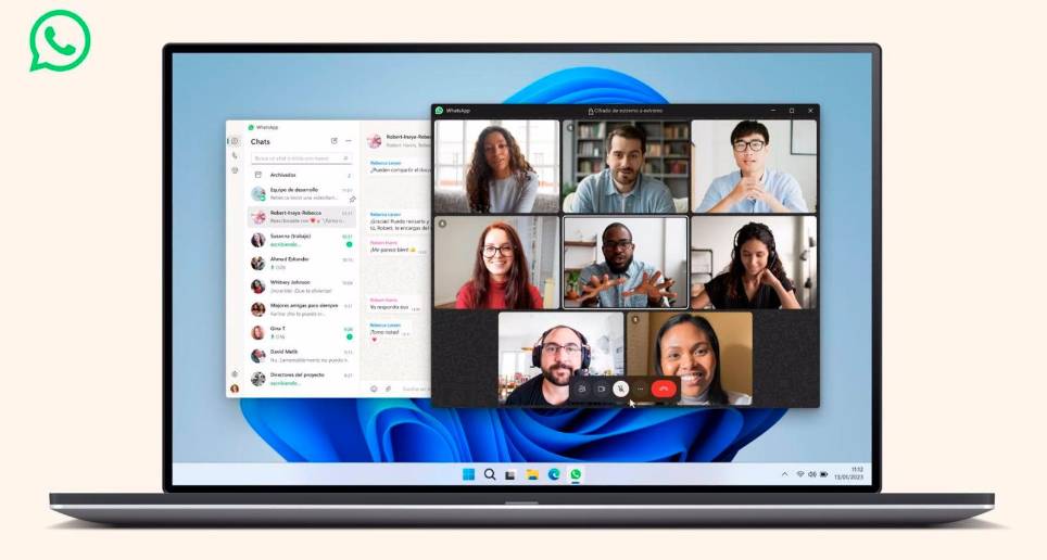 En dispositivos Windows ahora se podrá tener la app de WhatsApp. FOTO Cortesía 