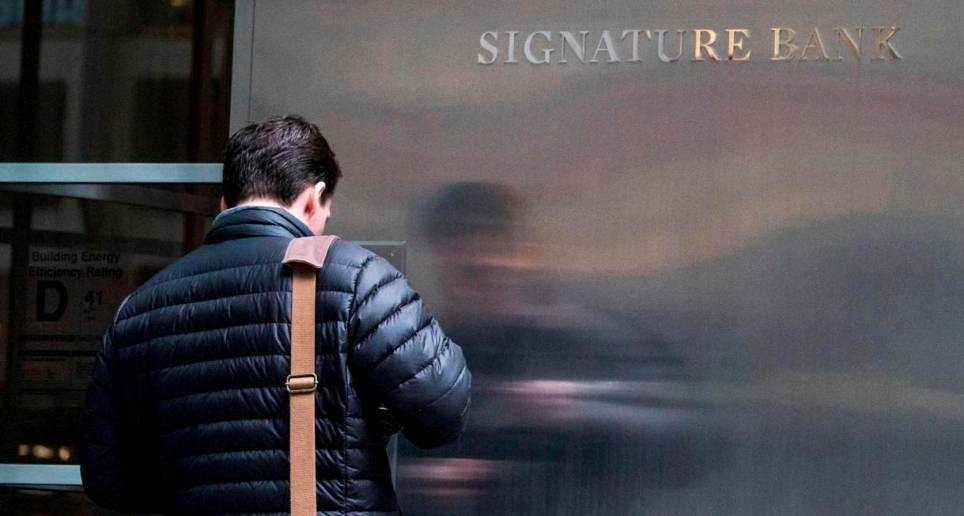El Signature Bank tenía tenía activos totales de alrededor de US$110.360 millones. FOTO: EFE