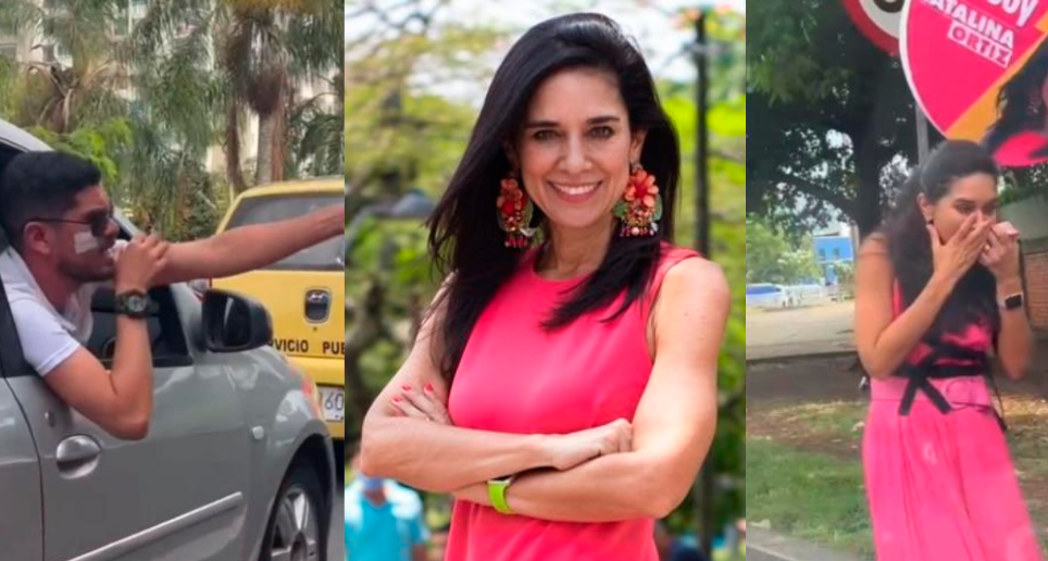 El señalado agresor resultó ser un actor de una agencia de publicidad que ha trabajado con Catalina Ortiz. FOTOS TWITTER CATALINA ORTIZ Y CAPTURA DE PANTALLA