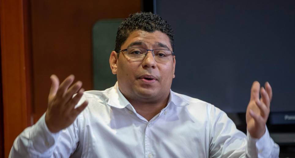 El diputado Luis Peláez durante una sesión en la Asamblea de Antioquia. FOTO: ESNEYDER GUTIÉRREZ