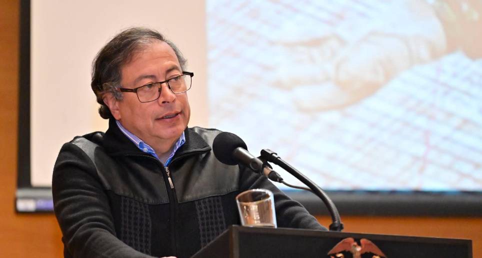Gustavo Petro añadió que los esfuerzos de justicia transicional han sido “burlados”. FOTO CORTESÍA PRESIDENCIA 