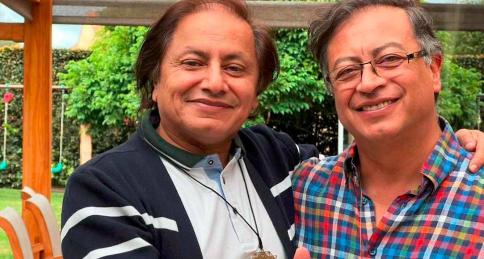 El presidente Gustavo Petro y su hermano Juan Fernando Petro