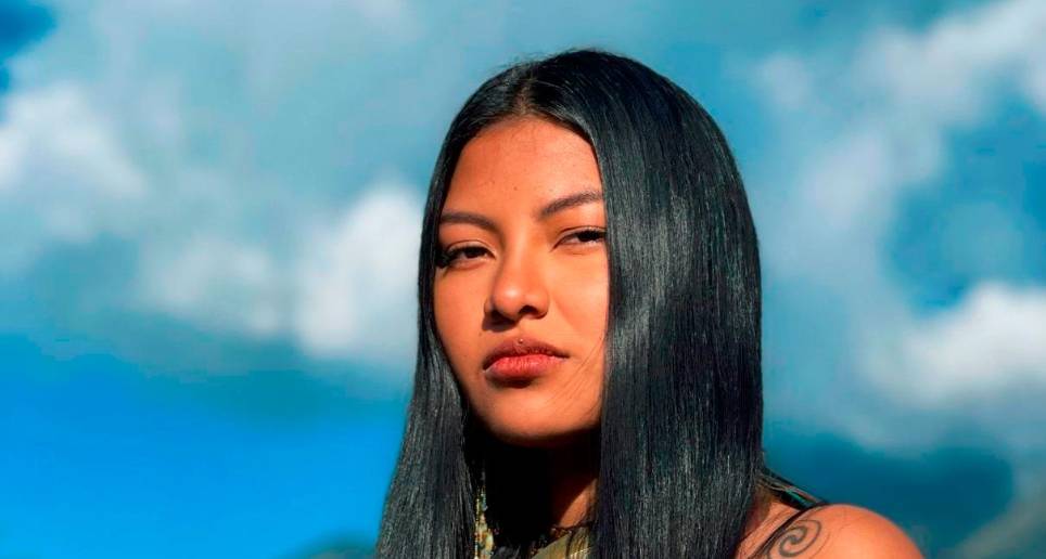 Tatiana Jacanamijoy, de 24 años, representará a Colombia en el certamen intercultural indígena Abya Yala. Foto: cortesía