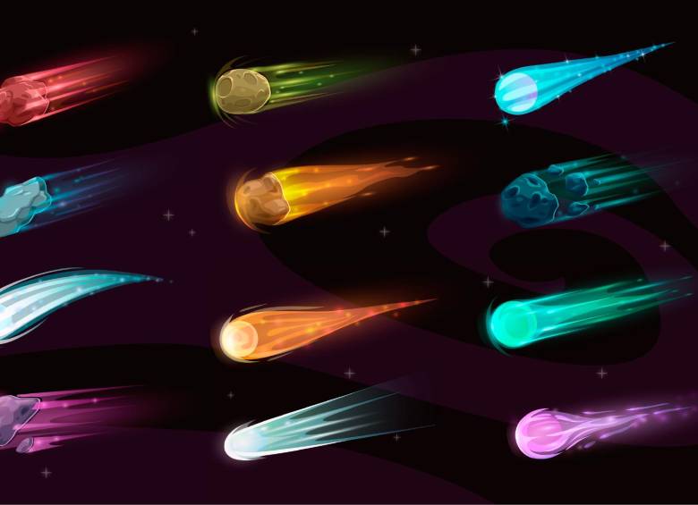 Ejemplo ilustrado de un cometa. Foto: Sstock