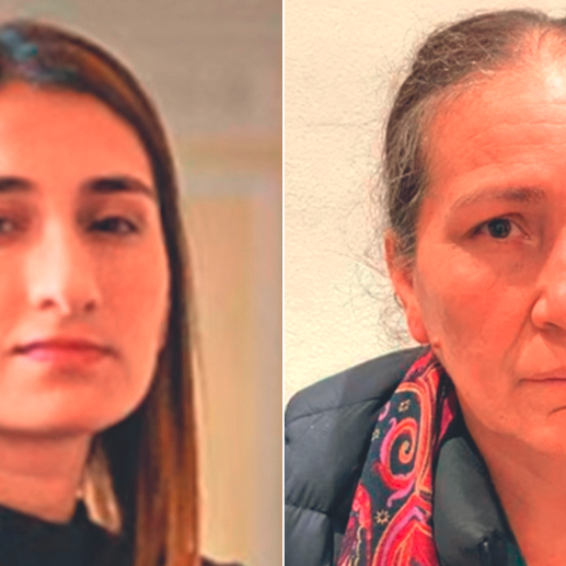 La jefa de gabinete del presidente, Laura Sarabia, y su exniñera, Marelbys Meza. FOTO: TOMADA DE SEMANA