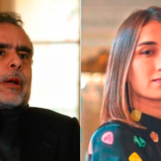 El embajador de Colombia en Venezuela, Armando Benedetti, y la jefa de gabinete de Presidencia, Laura Sarabia. FOTOS: COLPRENSA
