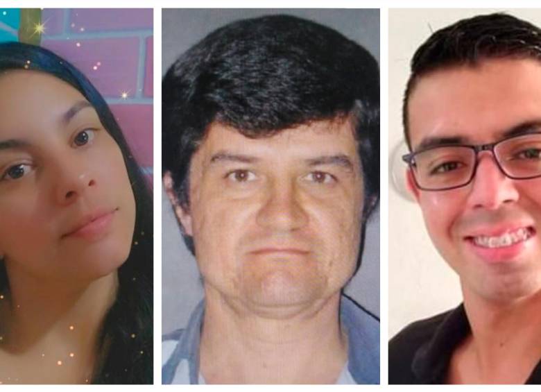 De izquierda a derecha: Brigette Castro Henao, de 35 años; William Cardona, de 59, y Víctor Alfonso Vargas Gutiérrez, de 27, tres de las víctimas de accidentes esta semana. FOTOS: CORTESÍA