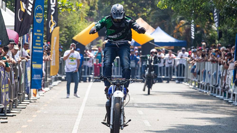  El evento deportivo contó con la presencia de Pablo Zapata: campeón nacional de esta disciplina. Foto: MANUEL SALDARRIAGA QUINTERO.
