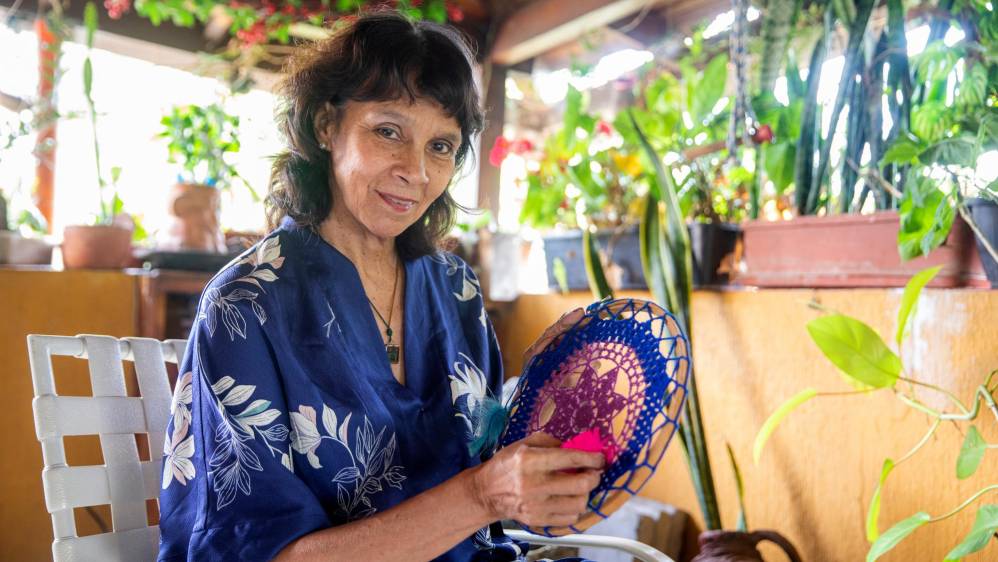 Maria Elena Piedrahita, artesana. Foto : Carlos Velasquez