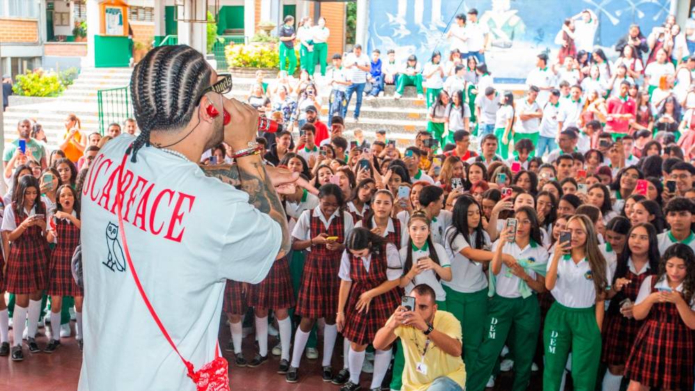 Los alumnos gozaron con canciones como Wasa Wasa y Mujeriego. FOTO Esneyder Gutierrez