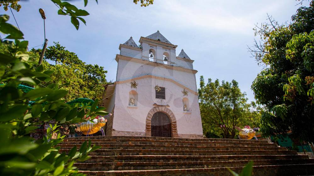 La iglesia del corregimiento esta en pie desde hace 500 años. FOTO CARLOS VELÁSQUEZ