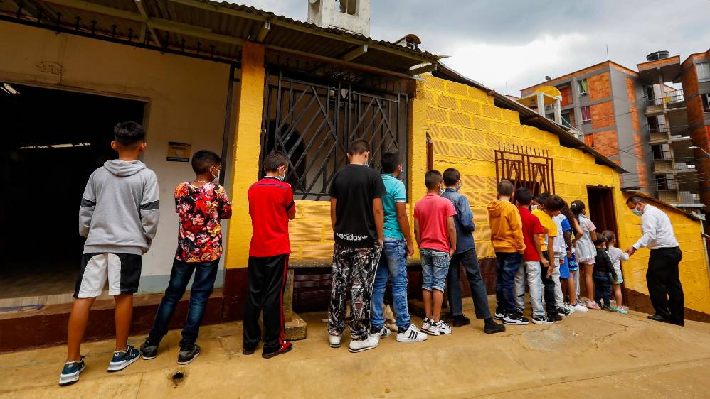 La iniciativa nació gracias a los misioneros de la parroquia Infancia de Jesús, ubicada en el barrio Altos de la Cruz, Manrique. Fotos: Manuel Saldarriaga Quintero.