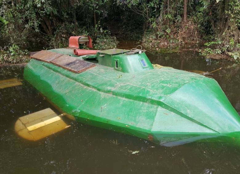 Este es el primer sumergible eléctrico que es construido en los ríos de Colombia. FOTO: ARMADA