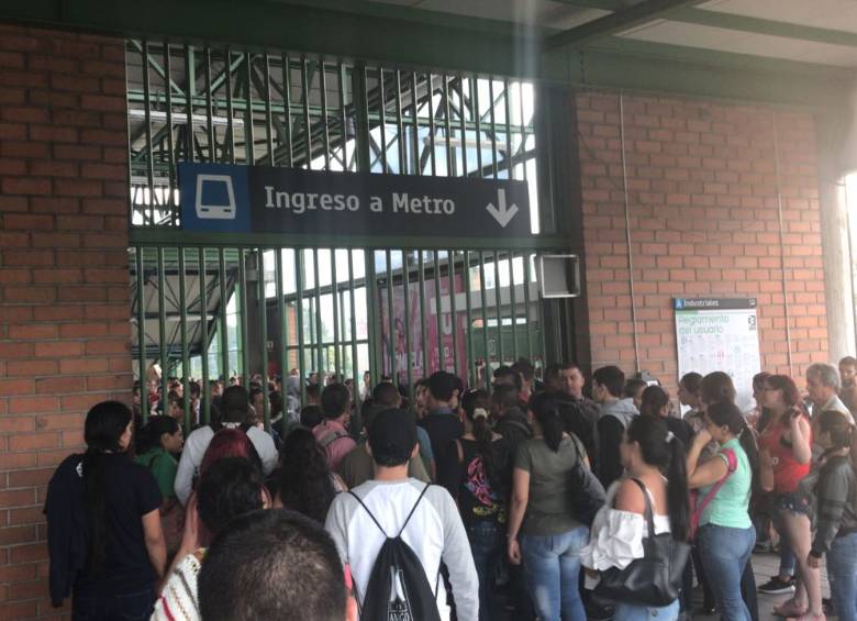 Así luce la estación Industriales. FOTO CORTESÍA