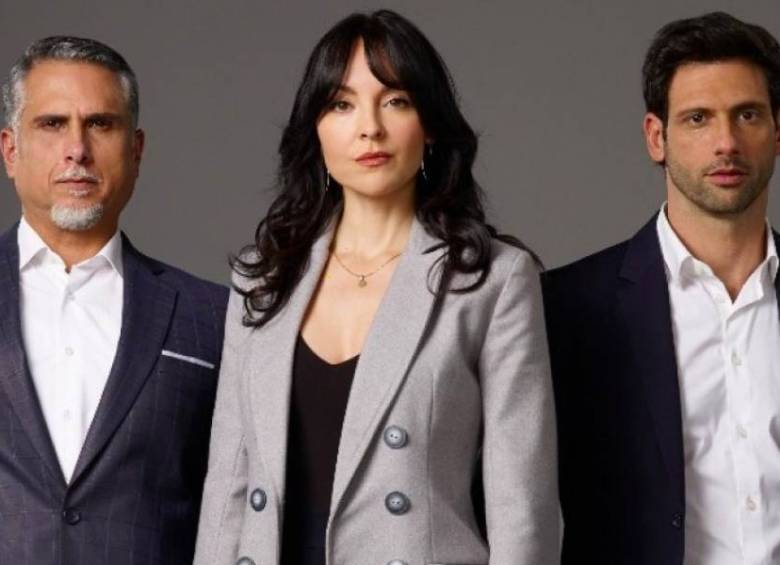 Marlon Moreno, Carolina Gómez y George Slebi, protagonistas de La Venganza de Analía. FOTO CORTESÍA