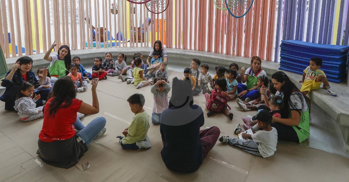 El jardín infantil inaugurado en la antigua sede del Museo de Antioquia