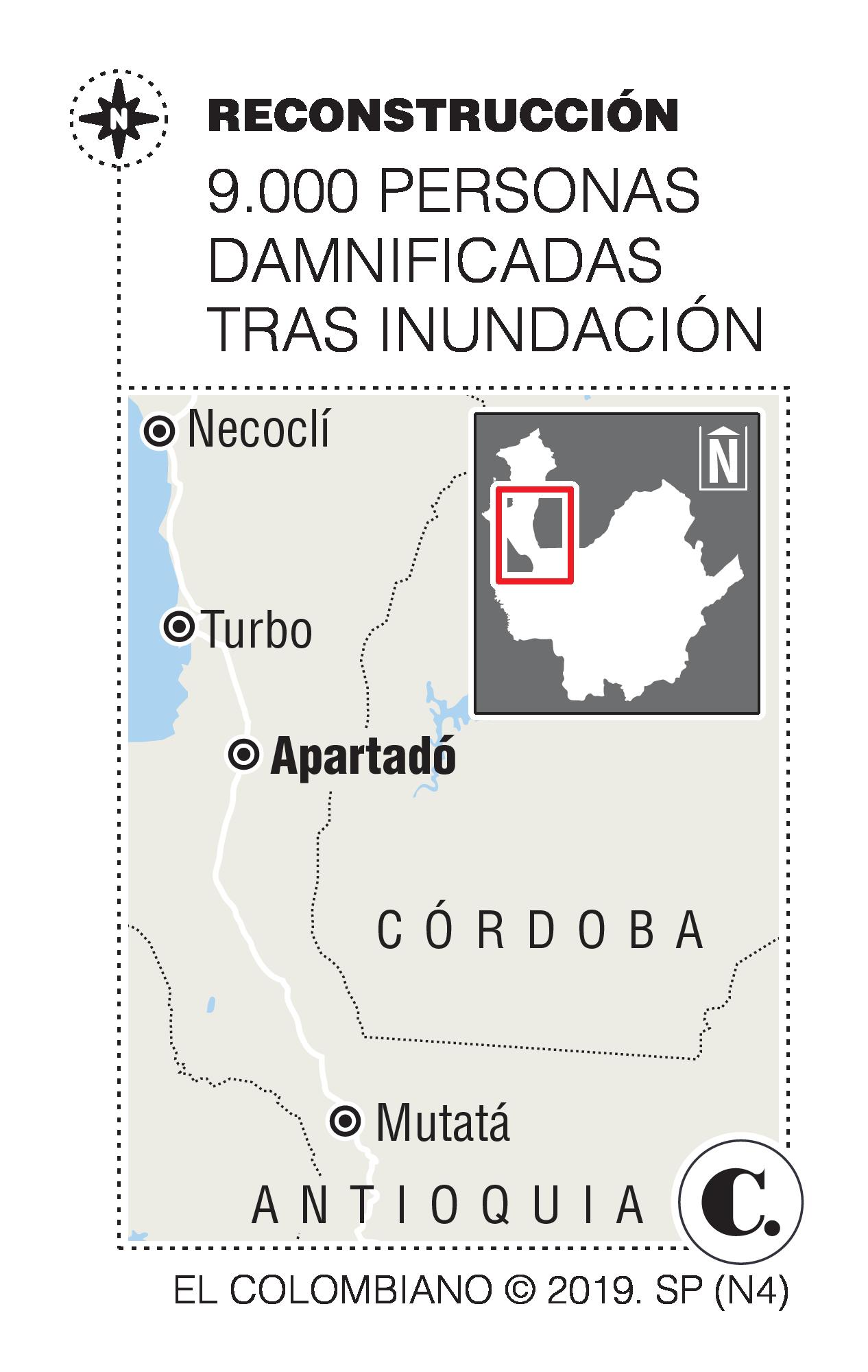 Apartadó, todavía ahogado en el lodo