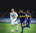 Javier Reina y Carlos Tévez, de nuevo protagonistas del duelo entre Medellín y Boca Juniors por Copa. FOTO getty