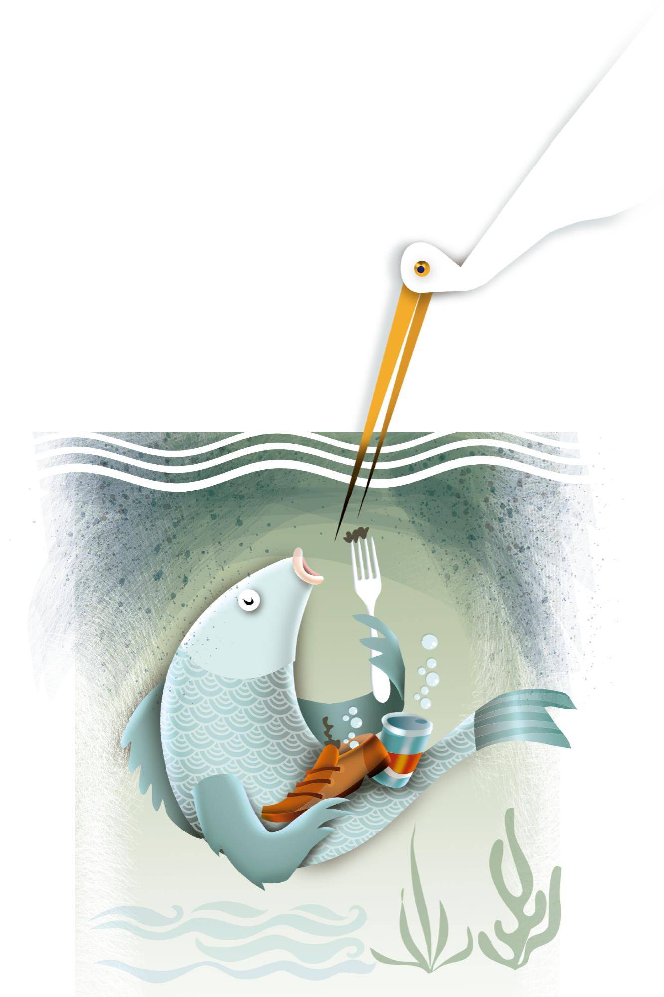 Peces y aves, animales afectados por la contaminación