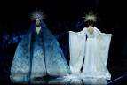 La casa de moda Heaven Gaia de el diseñador Xiong Ying presentó su última colección durante el China Fashion Week. Foto: AFP