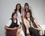 Jóvenes talento 2015: Mariana Correa, Luisa Fernanda Barrera, Carolina Castro, Maria José Vélez. FOTO EDWIN BUSTAMANTE