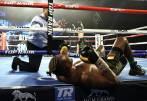 Registro palpable del dominio aplastante de Joe Smith lo da la estadística: 396 golpes contra 153 de Eléider que terminó K.O. FOTO Top Rank 