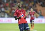 Con el alma, así celebró Juan David Valencia su tanto ante el Deportes Tolima, su segundo en el año con el Poderoso. FOTO JUAN ANTONIO SÁNCHEZ