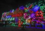 Alumbrado navideño de Medellín en el sector del Parque Norte. FOTO: MANUEL SALDARRIAGA QUINTERO.