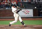 Donovan Solano, beisbolista colombiano de los Gigantes. FOTO AFP