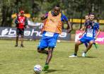 El delantero Juan Fernando Caicedo sería titular con los del Poderoso en el duelo ante Tolima. FOTO juan antonio sánchez
